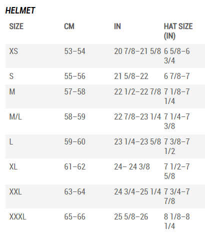 Size guide